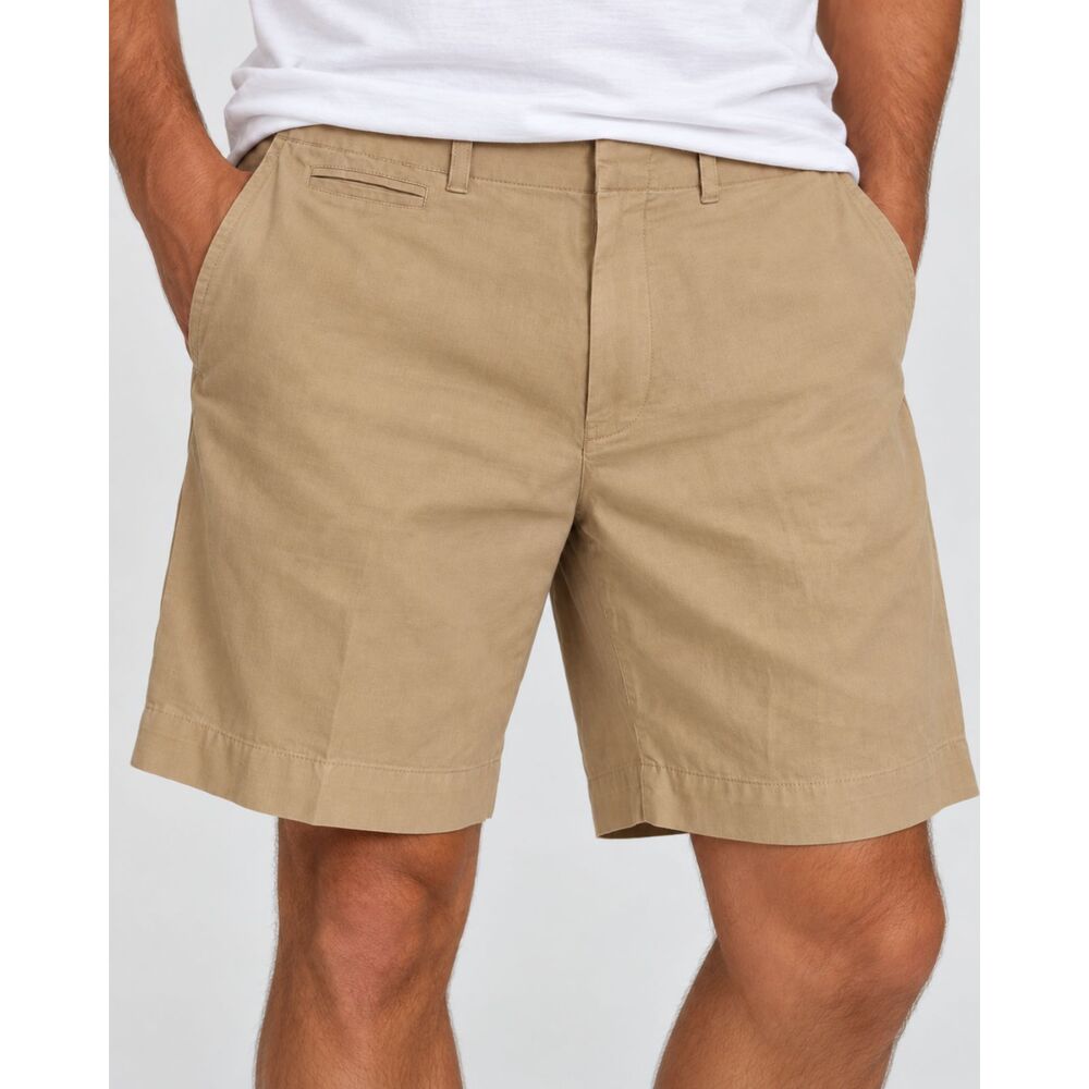 Polo Ralph Lauren Men’s 36 Linen Silk Blend Khaki Shorts Tan Preppy Classic